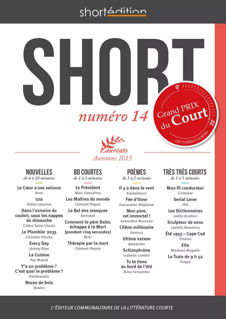 SHORT 14 -  Collectif - shortEdition