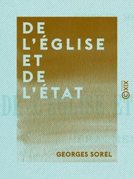 De l'Église et de l'État