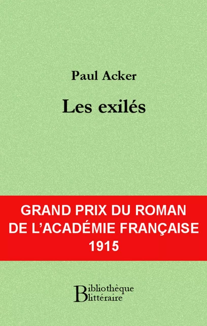 Les exilés - Paul Acker - Bibliothèque malgache