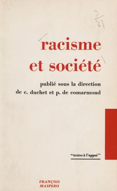 Racisme et société -  Collectif - La Découverte (réédition numérique FeniXX)