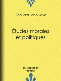 Études morales et politiques