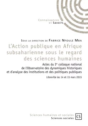 L'Action publique en Afrique subsaharienne sous le regard des sciences humaines