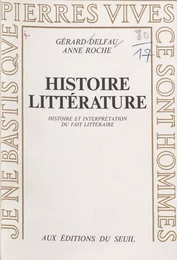 Histoire, littérature