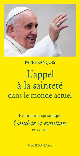 L'appel à la sainteté dans le monde actuel - Pape François - Pierre Téqui éditeur