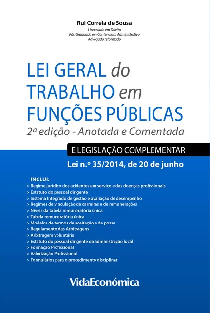 Lei Geral do Trabalho em Funções Públicas - Rui Correia De Sousa - Vida Económica Editorial