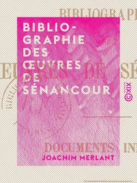 Bibliographie des œuvres de Sénancour