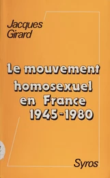 Le mouvement homosexuel en France