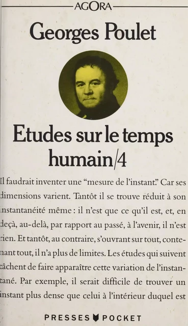 Études sur le temps humain (4) - Georges Poulet - Pocket (réédition numérique FeniXX)