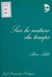 Sur la nature du temps