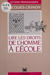 Lire les droits de l'homme à l'école