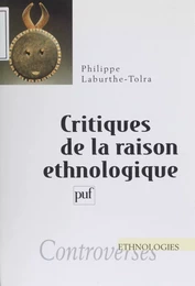 Critiques de la raison ethnologique