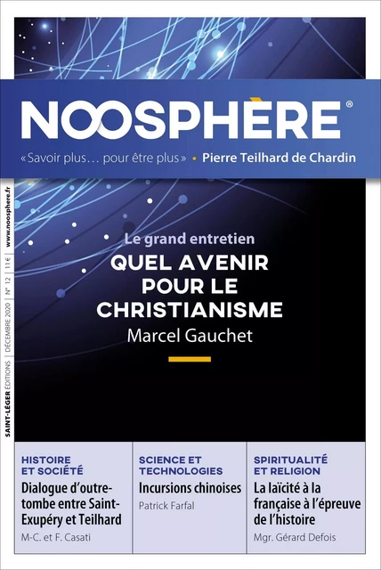 Revue Noosphère - Numéro 12 -  Association des Amis de Pierre Teilhard de Chardin - Saint-Léger Editions