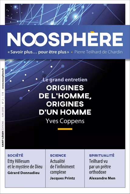 Revue Noosphère - Numéro 2 -  Association des Amis de Pierre Teilhard de Chardin - Saint-Léger Editions