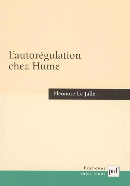 L'autorégulation chez Hume - Éléonore Le Jallé - Humensis