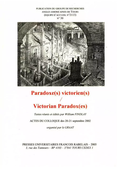 Paradoxe(s) victorien(s) – Victorian Paradox(es) -  - Presses universitaires François-Rabelais