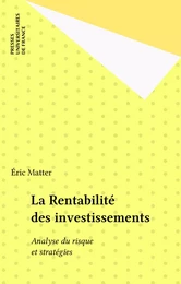 La Rentabilité des investissements