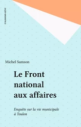 Le Front national aux affaires