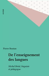 De l'enseignement des langues