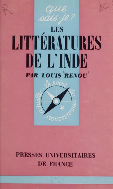 Les littératures de l'Inde - Louis Renou - Presses universitaires de France (réédition numérique FeniXX)