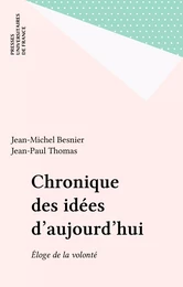 Chronique des idées d'aujourd'hui