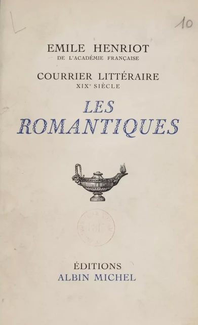 Courrier littéraire... - Emile Henriot - Albin Michel (réédition numérique FeniXX)