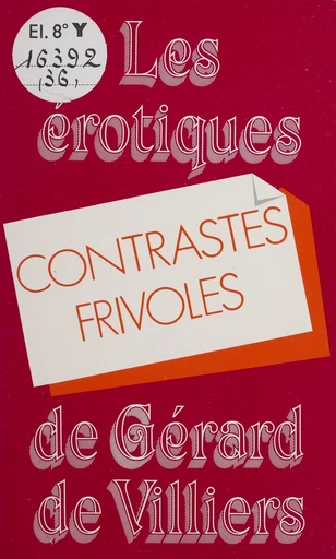 Contrastes frivoles - Jean Pounaud - Presses de la Cité (réédition numérique FeniXX)