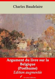 Argument du livre sur la Belgique (Posthume) – suivi d'annexes