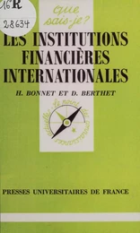 Les Institutions financières internationales