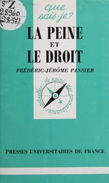 La peine et le droit