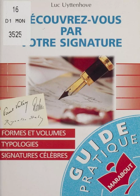 Découvrez-vous par votre signature - Luc Uyttenhove - Marabout (réédition numérique FeniXX)