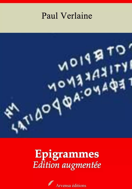 Epigrammes – suivi d'annexes - Paul Verlaine - Arvensa Editions