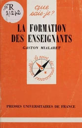 La formation des enseignants