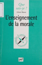 L'Enseignement de la morale