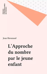 L'Approche du nombre par le jeune enfant