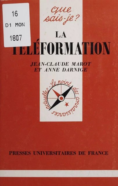 La Téléformation - Jean-Claude Marot - Presses universitaires de France (réédition numérique FeniXX)