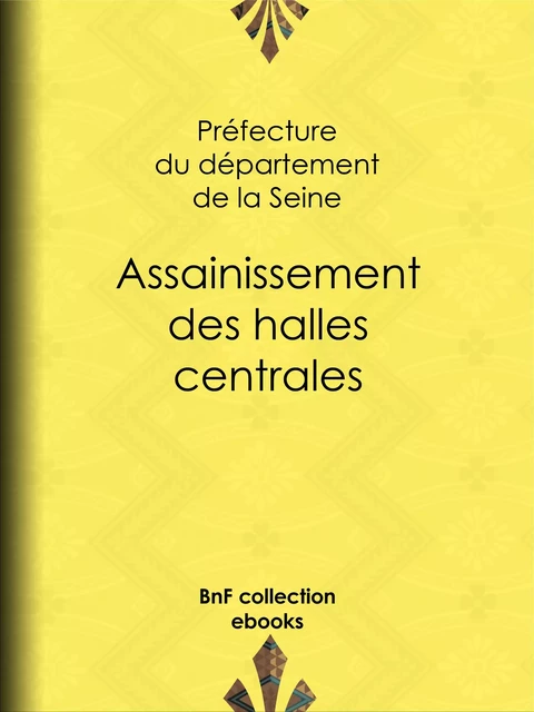 Assainissement des halles centrales - Préfecture du Département de la Seine - BnF collection ebooks