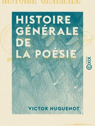 Histoire générale de la poésie