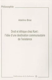 Droit et éthique chez Kant