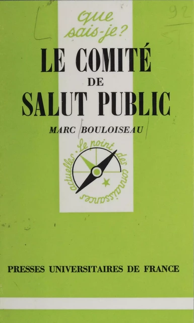 Le Comité de salut public - Marc Bouloiseau - Presses universitaires de France (réédition numérique FeniXX)