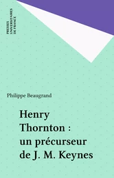 Henry Thornton : un précurseur de J. M. Keynes