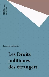 Les Droits politiques des étrangers