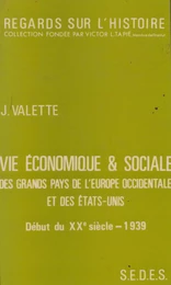 Vie économique et sociale des grands pays de l'Europe occidentale et des États-Unis