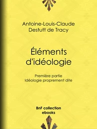 Éléments d'idéologie