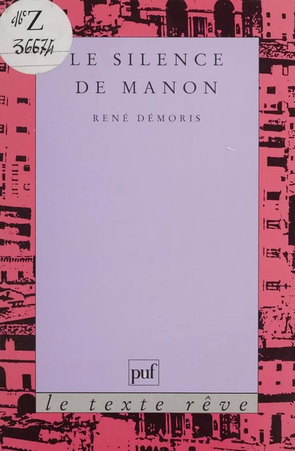 Le Silence de Manon - René Démoris - Presses universitaires de France (réédition numérique FeniXX)