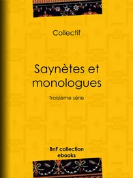 Saynètes et monologues