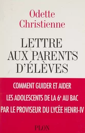 Lettre aux parents d'élèves