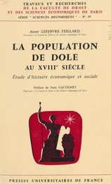 La population de Dole au XVIIIe siècle