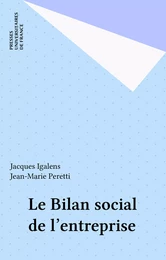 Le Bilan social de l'entreprise