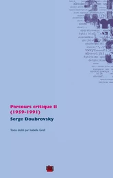 Parcours critique II (1959-1991)