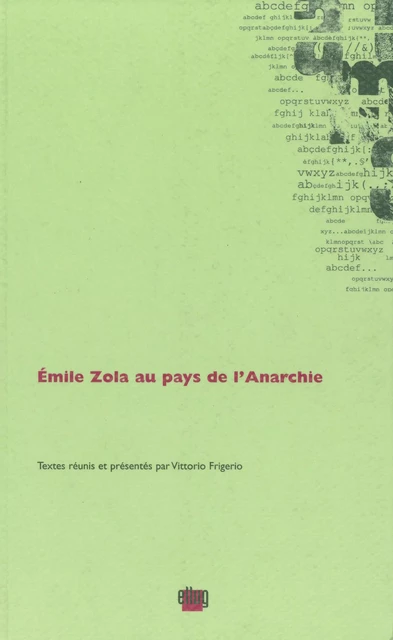 Émile Zola au pays de l'Anarchie -  - UGA Éditions